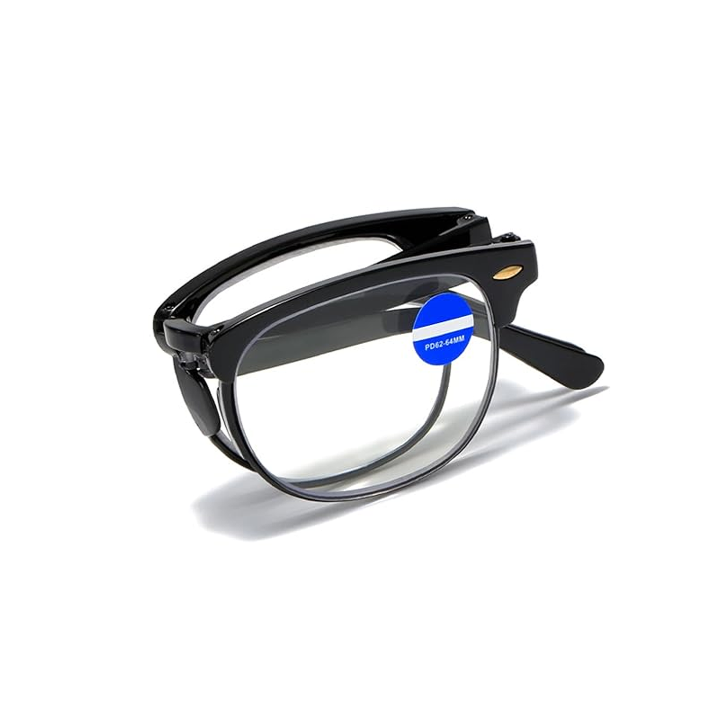 Foldable Black Full rim Reading glasses for Men & Women | DRG23