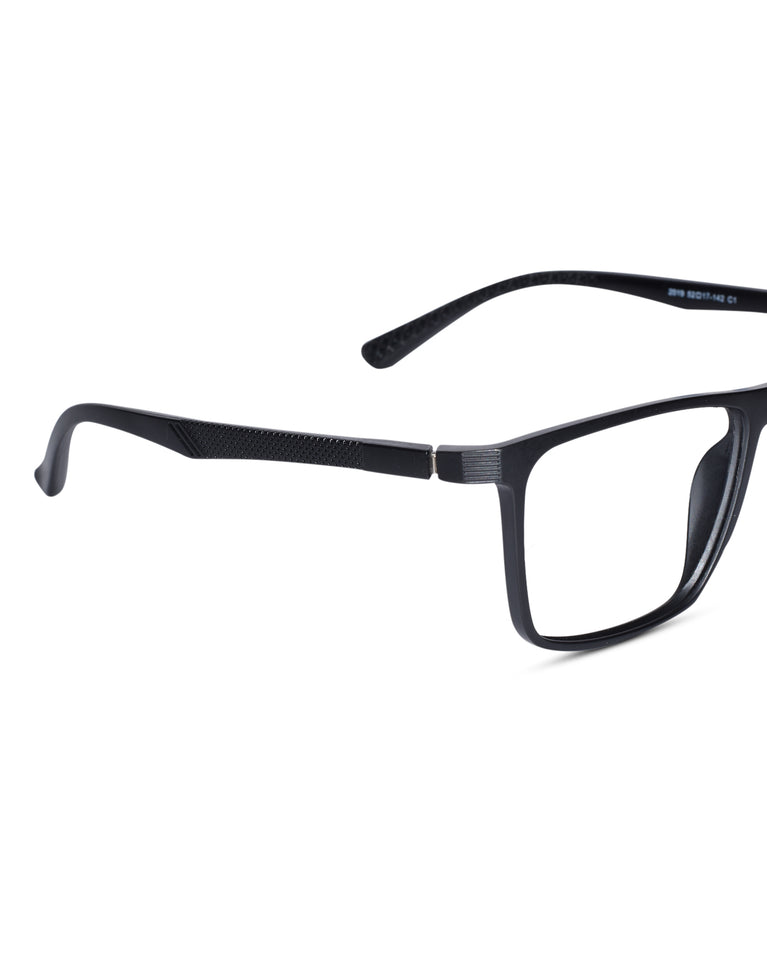 Blue rectangle reading glasses for men