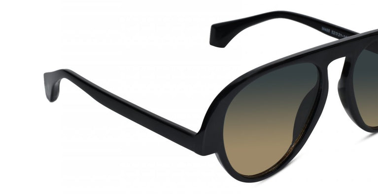 Stylish Pilot Shape Black Sunglasses