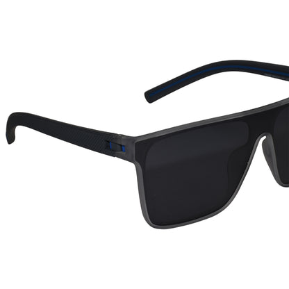 Black Rectangular Sunglasses For Men