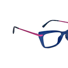 Cat eye Blue Pink Full Rim Frame Eyeglasses