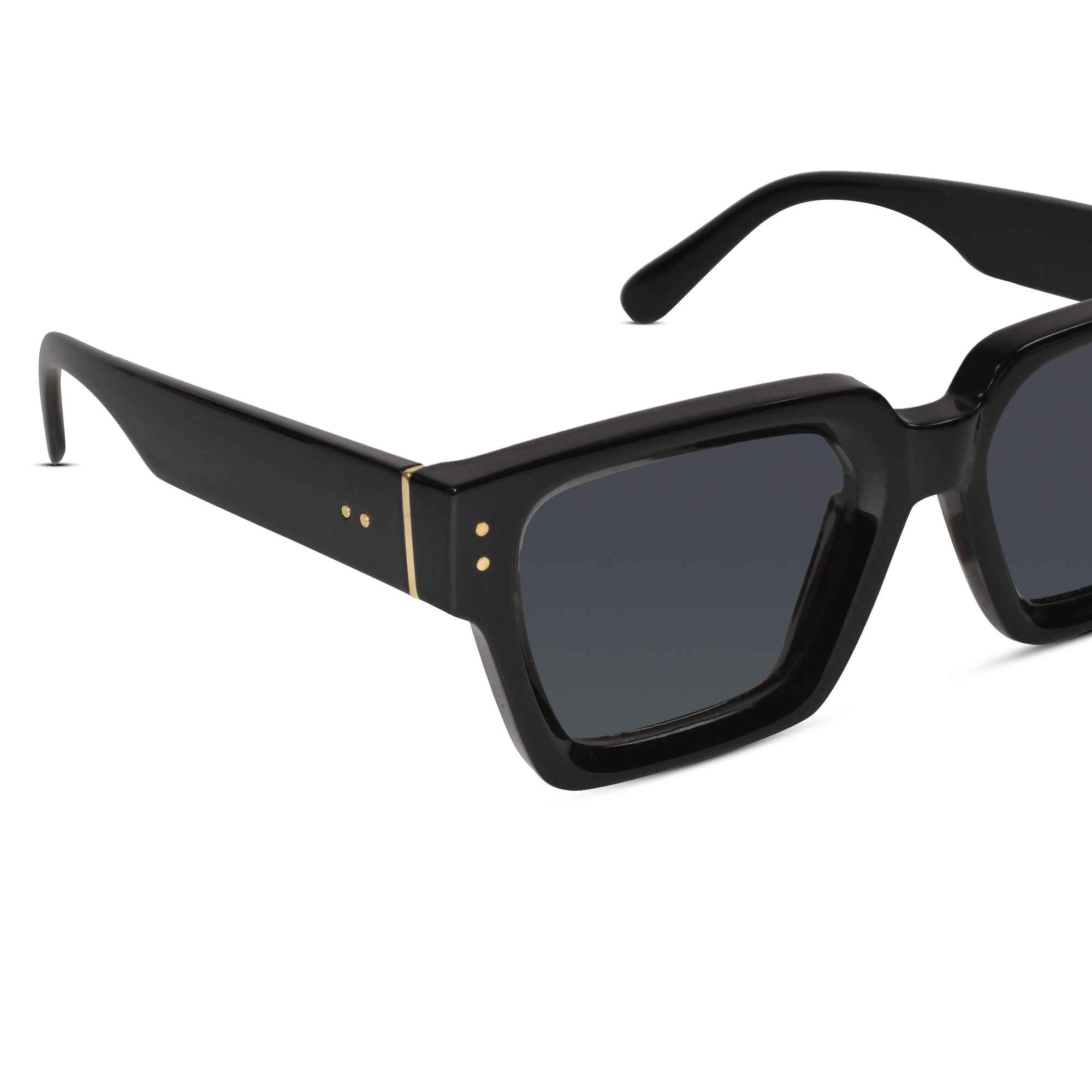 Designer Black Bold Wayfarer Sunglasses