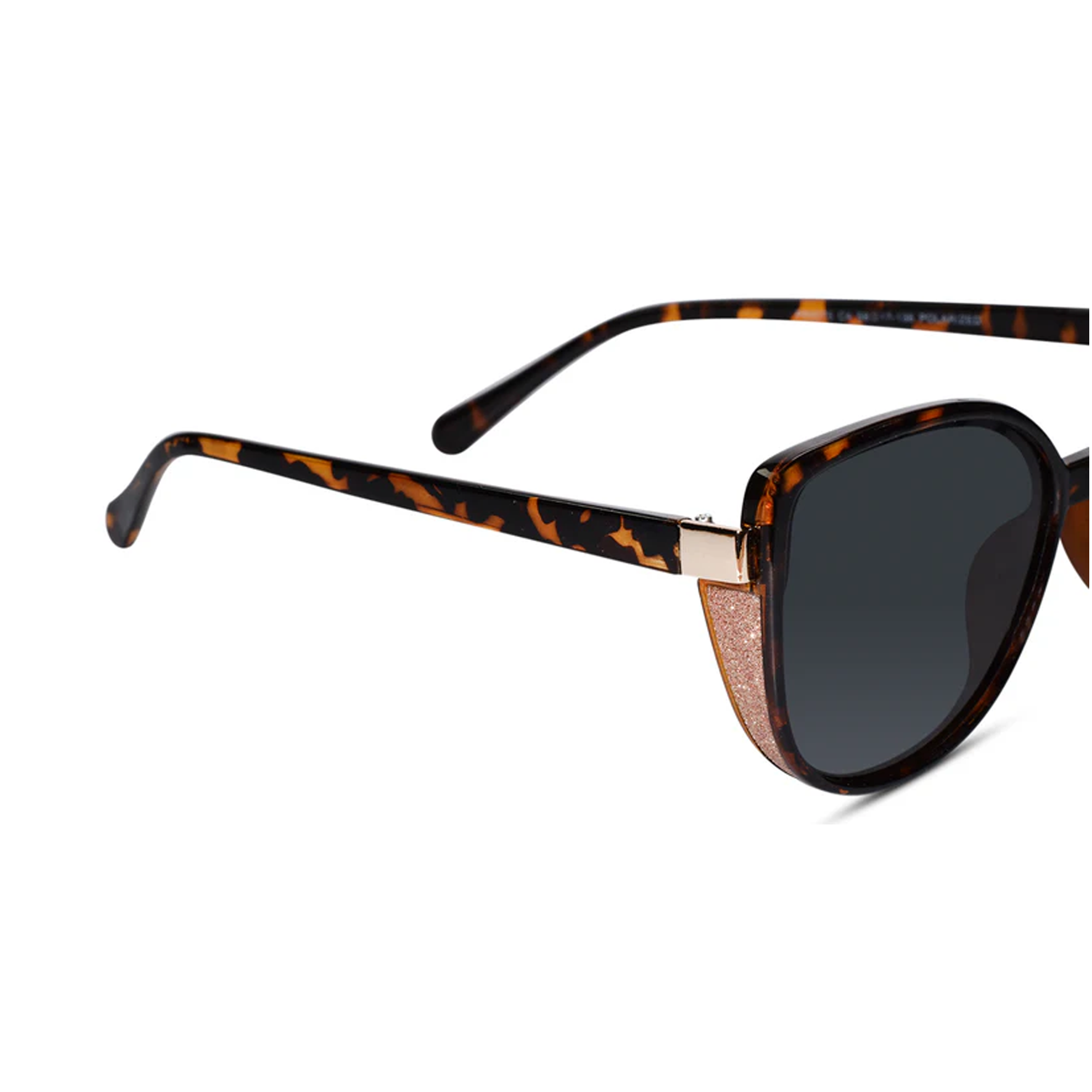 Animal Print Cat eye Sunglasses For Women LKS9075-DA-BRN