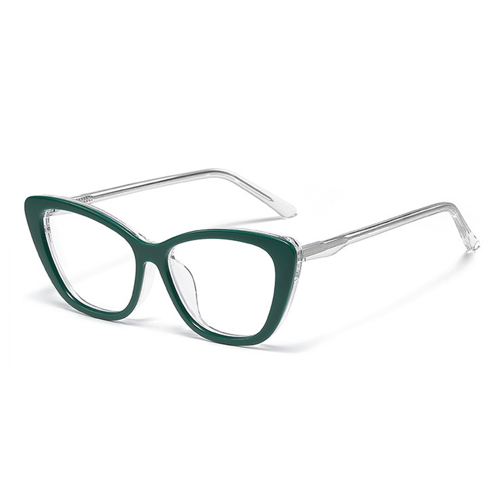 5 in 1 Clip On Cateye  Eyeglasses For Women