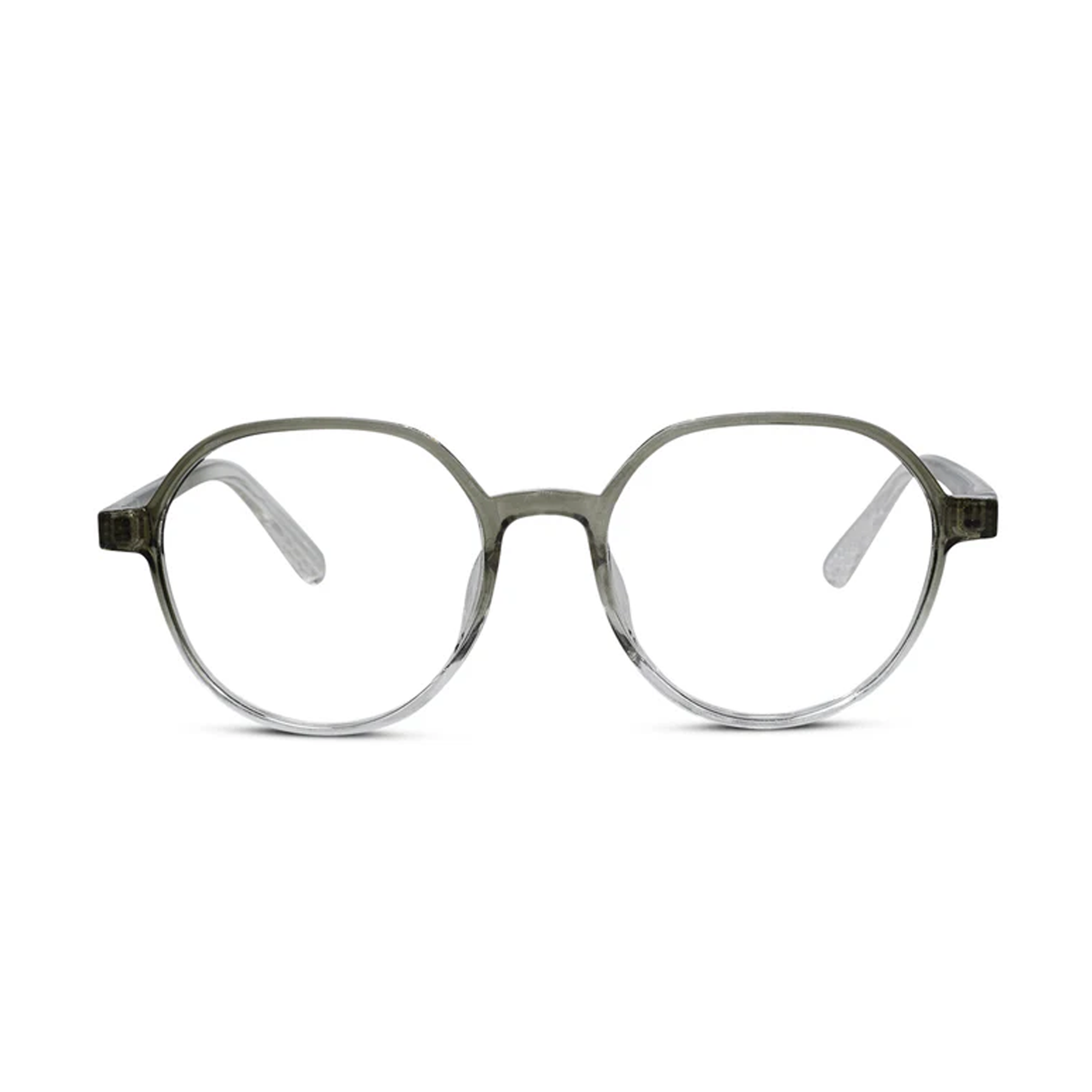 Dual Tone Green Hexagonal Eyeglaases LKE143-GRN