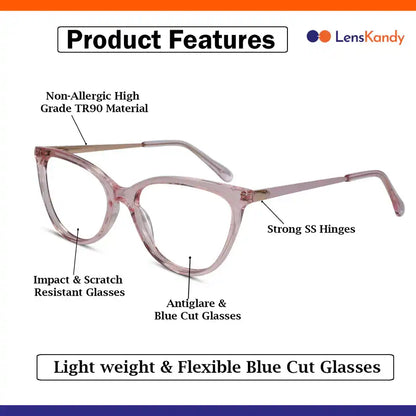 Pink Cat eye Reading Glasses For Women