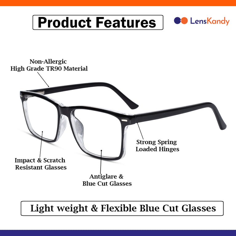 Rectangular reading glasses for men & Women