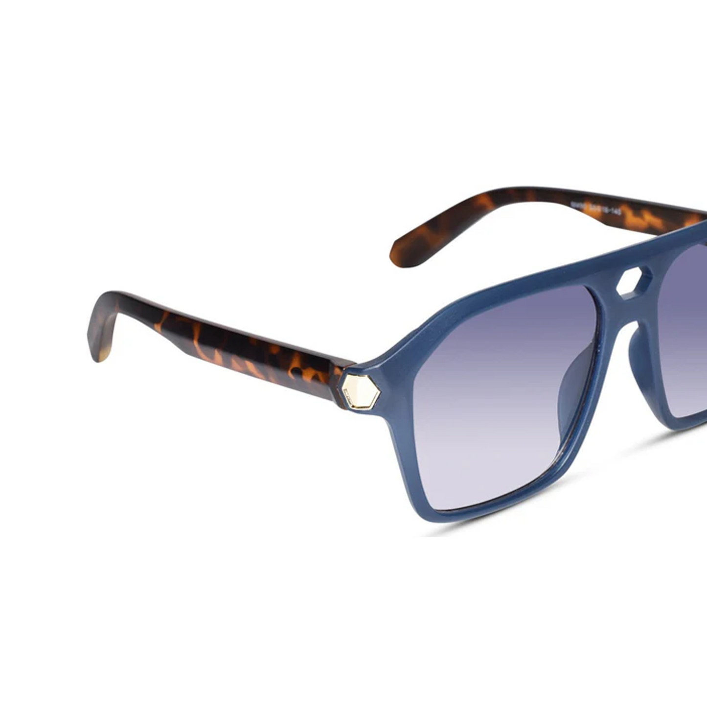 Stylish Bold Rectangular Blue Sunglasses For Men