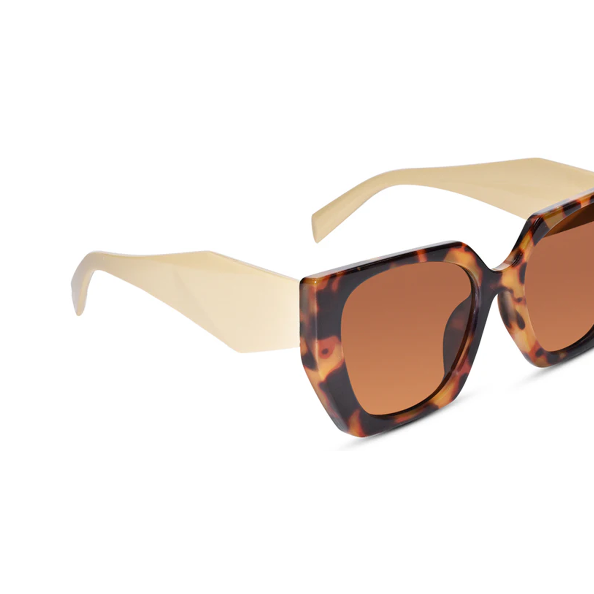 Oversize cat eye Sunglasses For Women LKS3967-BRN