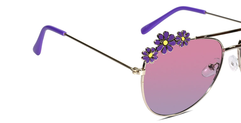 Purple sunglasses with purple lenses