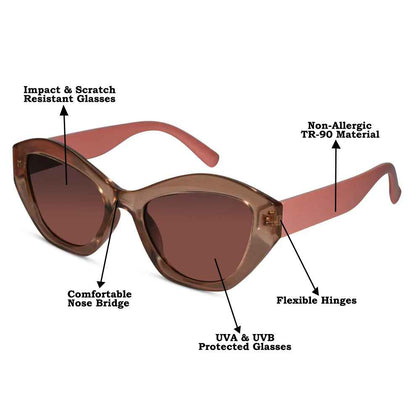 Pink Cat eye Designer Sunglasses For women