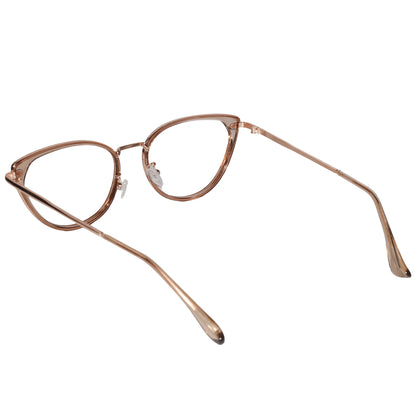 Gold Cat-Eye Eyeglasses For Women
