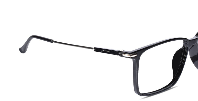 Black Full rim Rectangular Eyeglasses for Men & Women