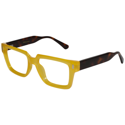 Clip On Rectangular Animal Print Eyeglasses For Men & Women LKE8730-YELLOW