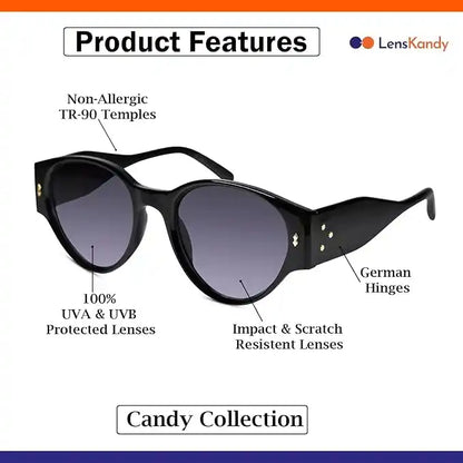 Black Cat eye Sunglasses For Women