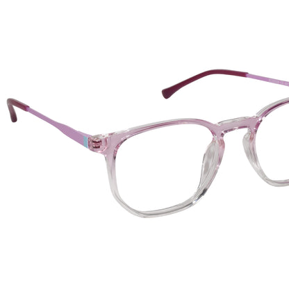 Dual-Tone Square Eyeglasses For Women