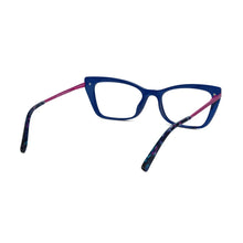 Cat eye Blue Pink Full Rim Frame Eyeglasses
