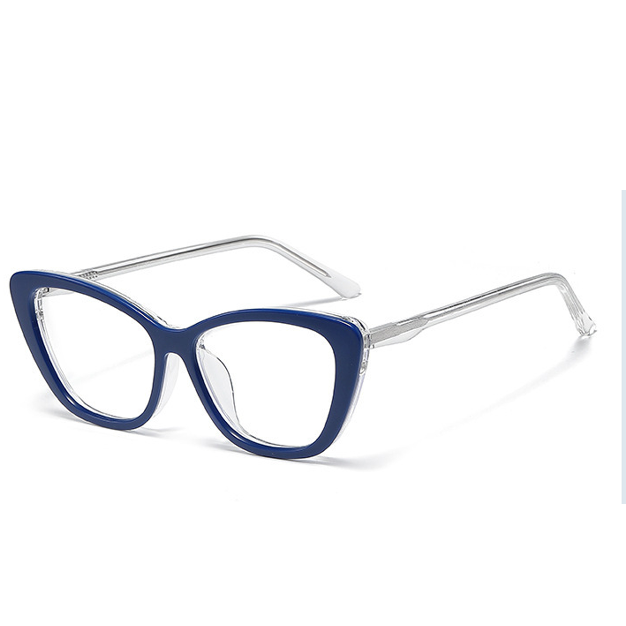 5 in 1 Clip On Cateye  Eyeglasses For Women