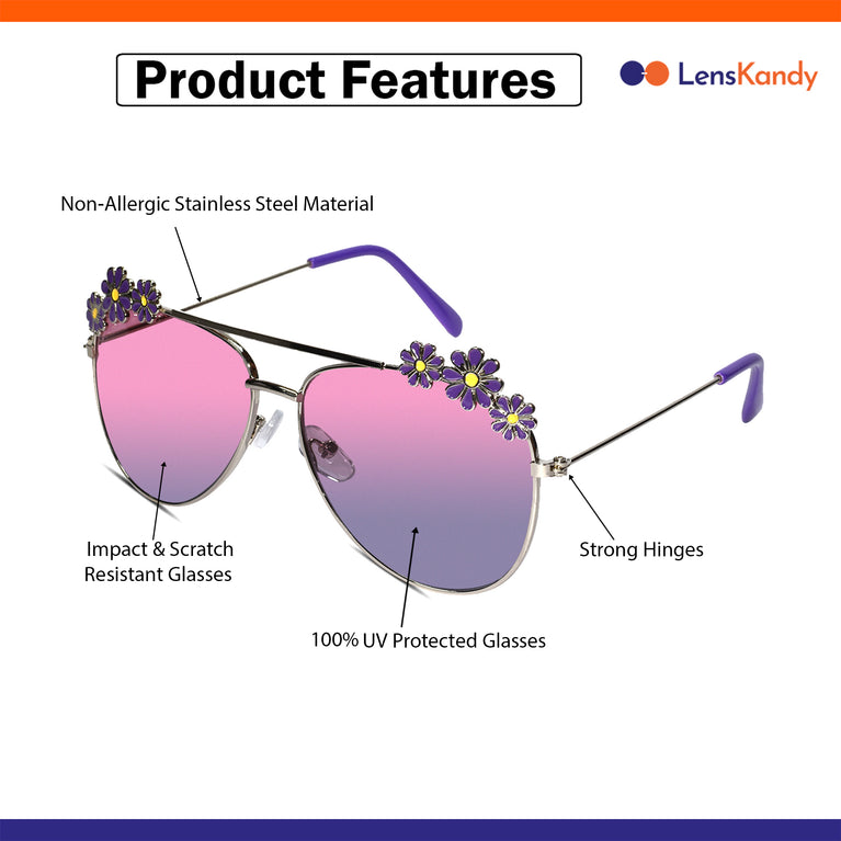 Purple sunglasses with purple lenses