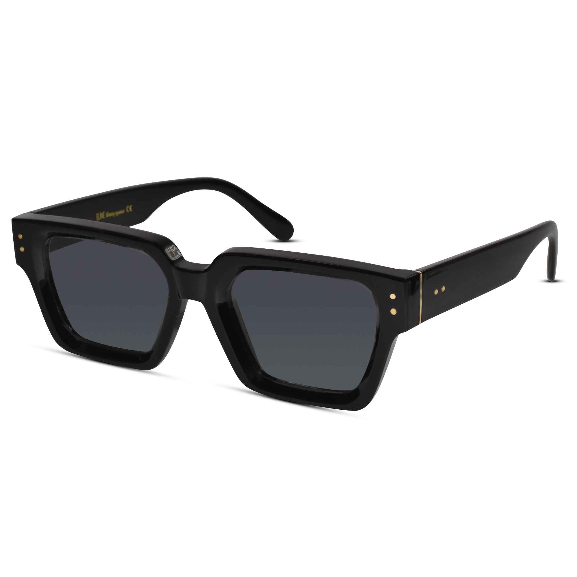 Designer Black Bold Wayfarer Sunglasses-ELS800-BLK