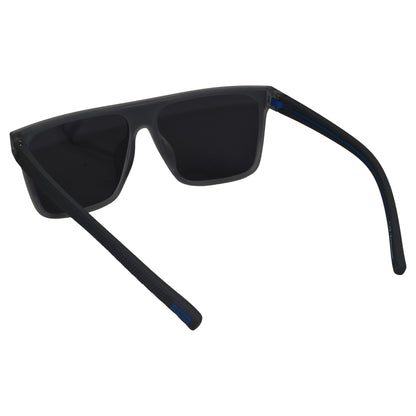 Black Rectangular Sunglasses For Men