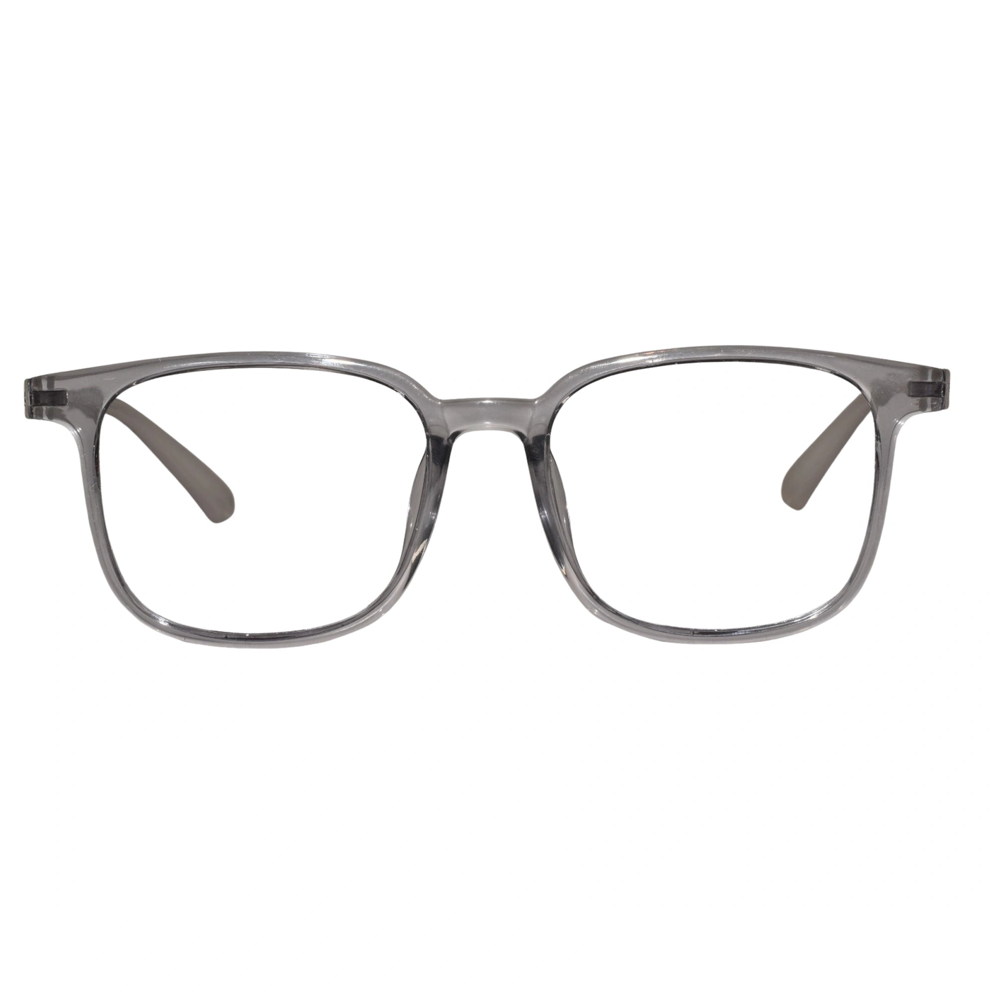 Crystal Grey Full Rim Rectangle Eyeglasses For Men & Women LKS7130-GRY