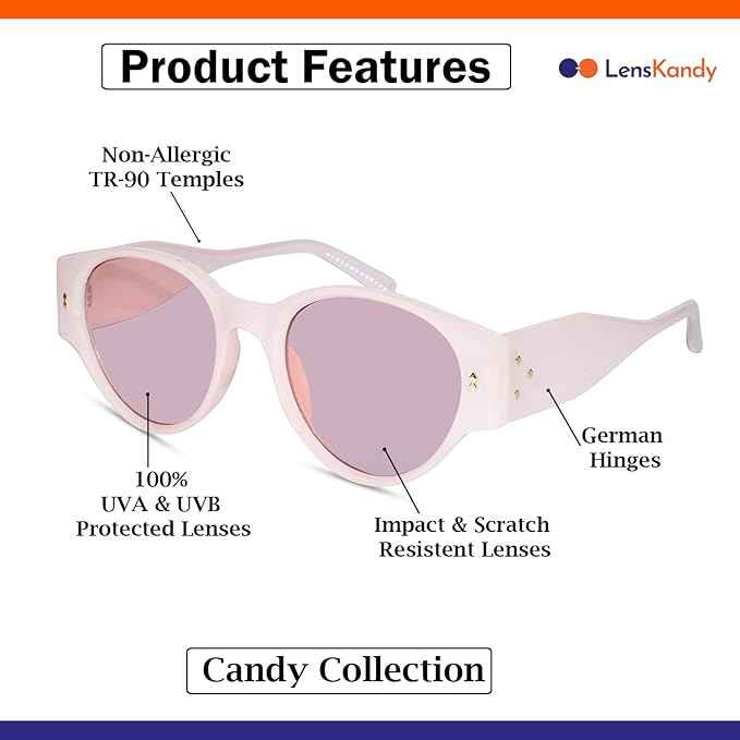 Pink Cat eye Sunglasses For Women