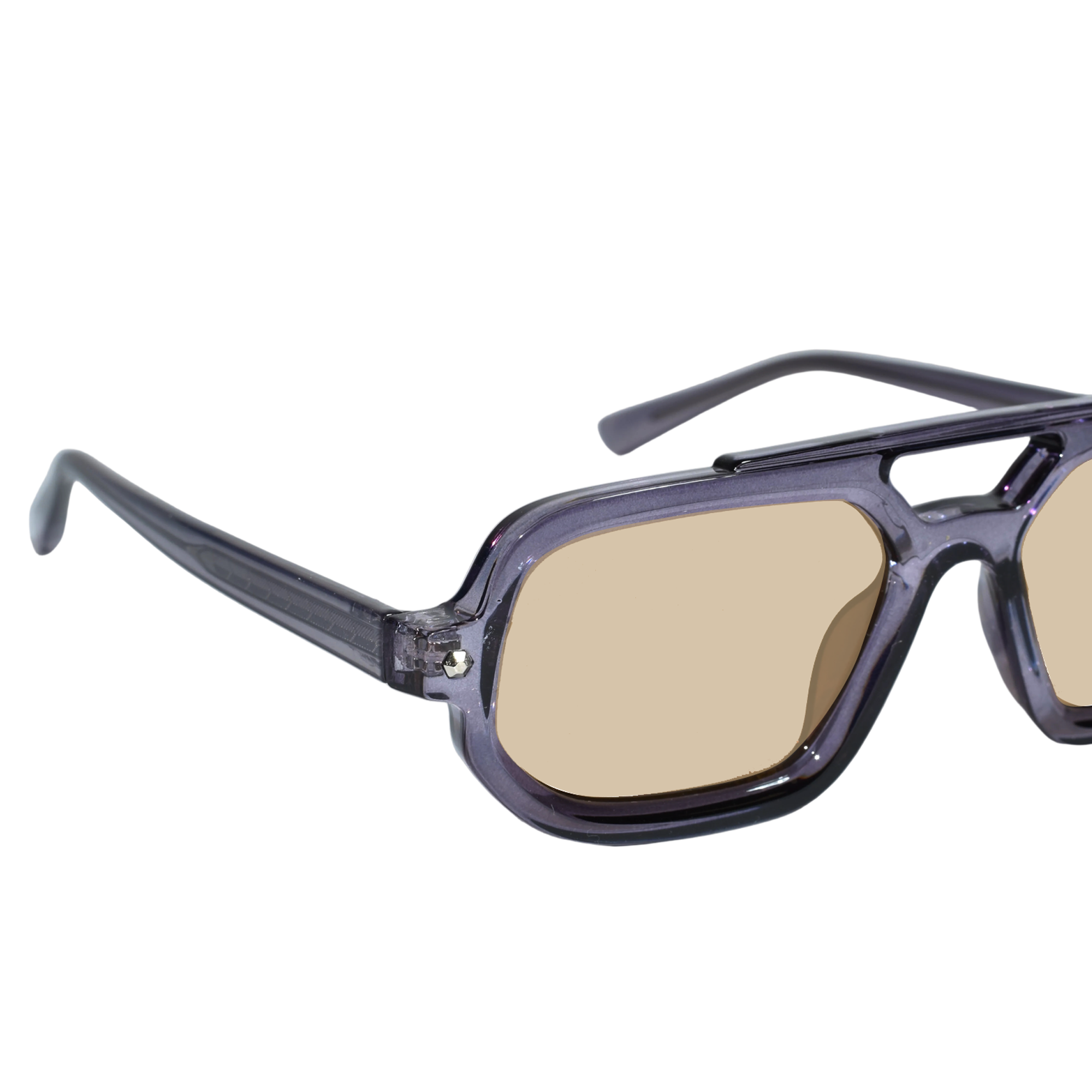 Luxury Matt Black Rectangular Sunglasses For Men & Women ELSSZ8822-BLK