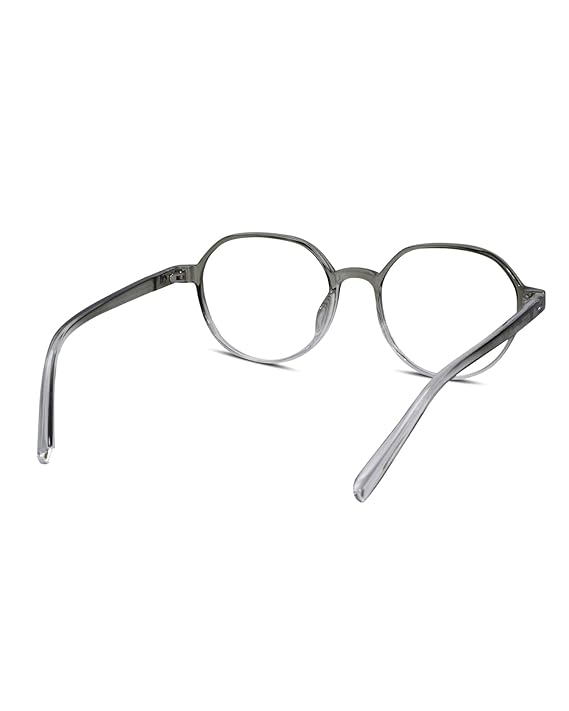 Crystal Green Hexagonal Eyeglasses For Women LKE143-GRN