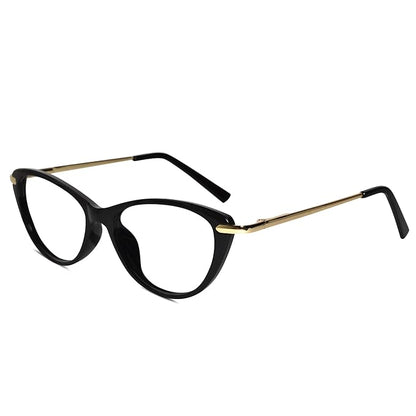 Vintage Black Golden Cateye Eyeglasses