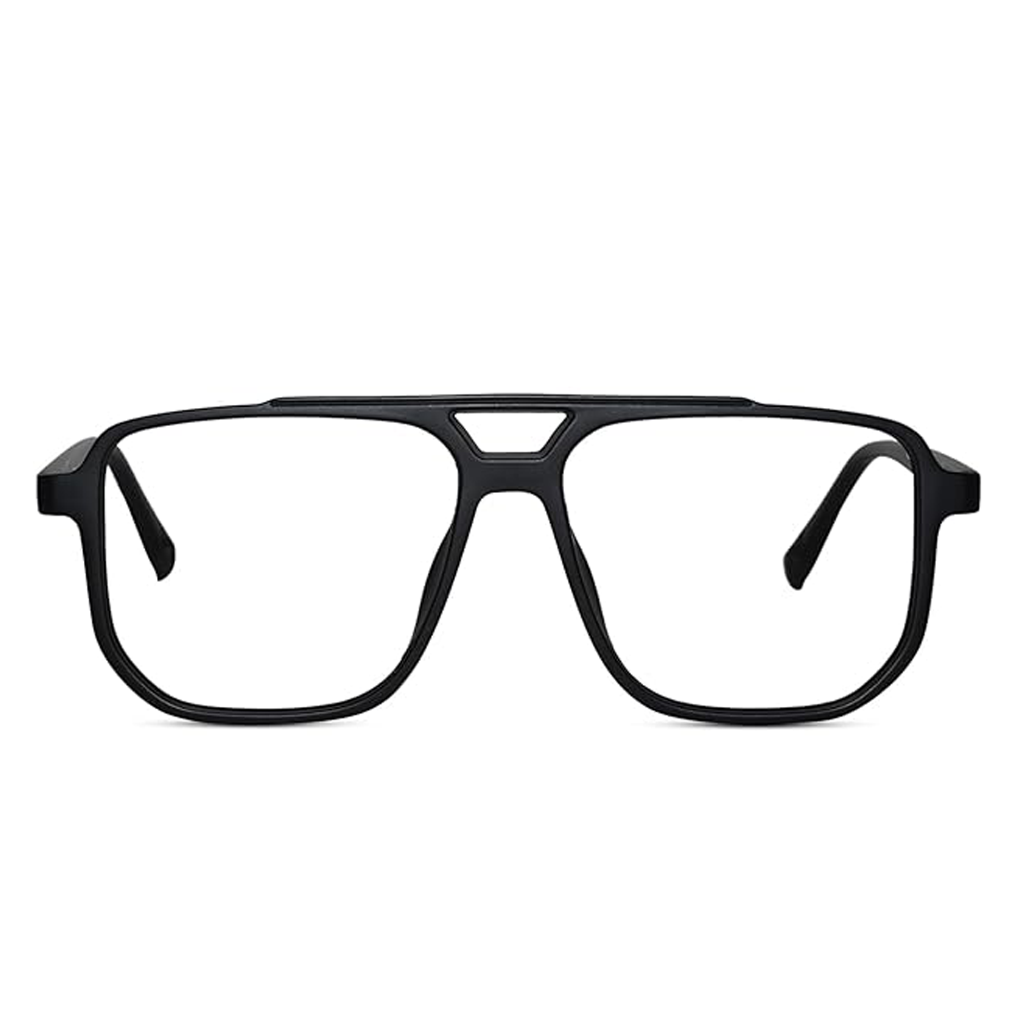 Blue Cut  Photochromic Lens with Anti Glare and  Rectangular Men LKEMC205-BLK