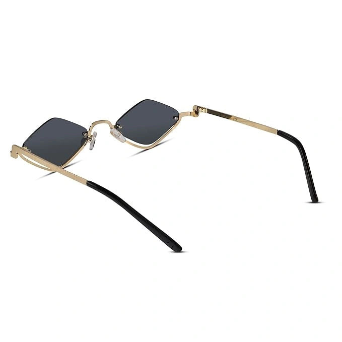 ELINE Irregular Half Frame Sunglasses for Women ELS30-BLK