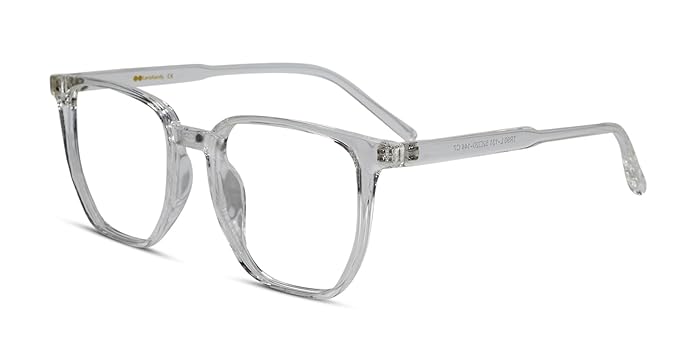 Blue Cut Photochromic Lens with Anti Glare  Square Full Frame Rectangular Men LKE170-GRY