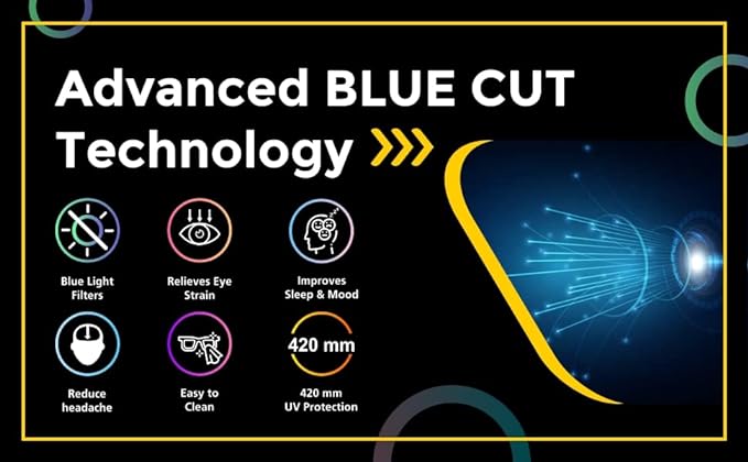 Matt Blue Rectangular 180 Spring Eyeglasses For 6-10 Yrs