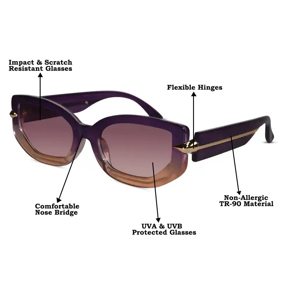 Cat eye Green Sunglasses For Women