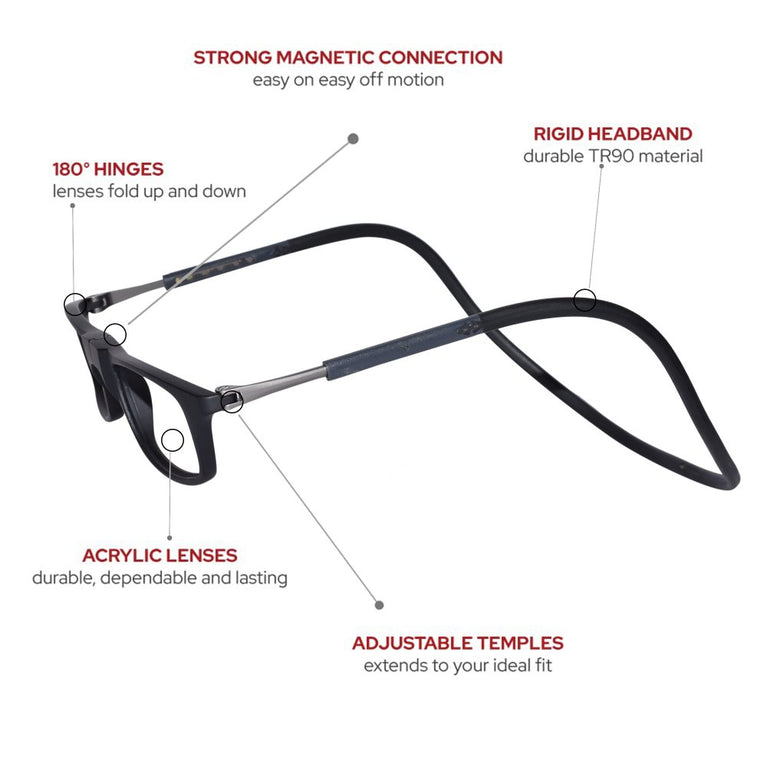 Magnetic Foldable reading glasses