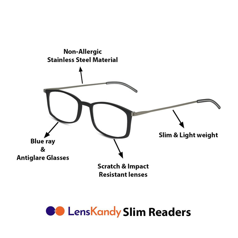 LensKandy Thin Reading glasses for men & women