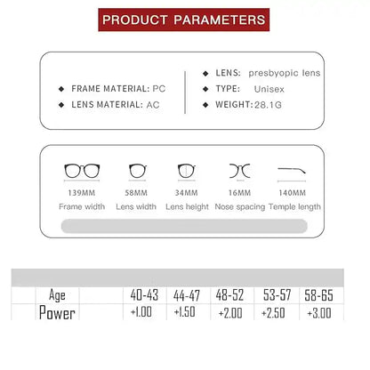 Flip-up Design Black Full Rim Reading Glasses