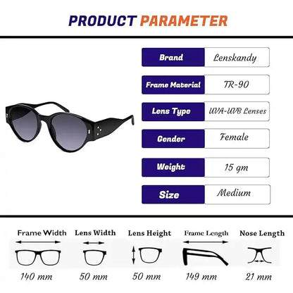 Black Cat eye Sunglasses For Women