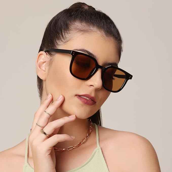 RETRO Brown Tinted Wayfarer  Sunglasses