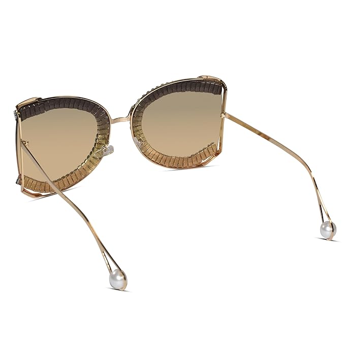 ELINE Large Irregular Square Sunglasses for Women ELS3035-multi