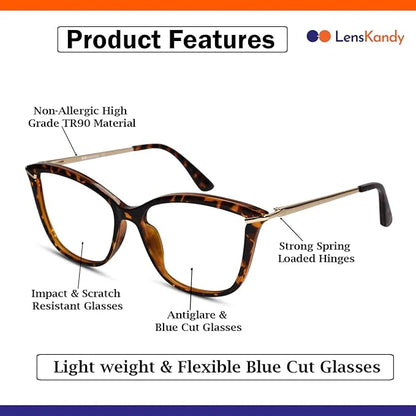 Pink Cateye Computer Glasses For Women