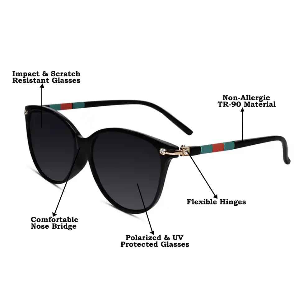 Black Cat eye Sunglasses For Women