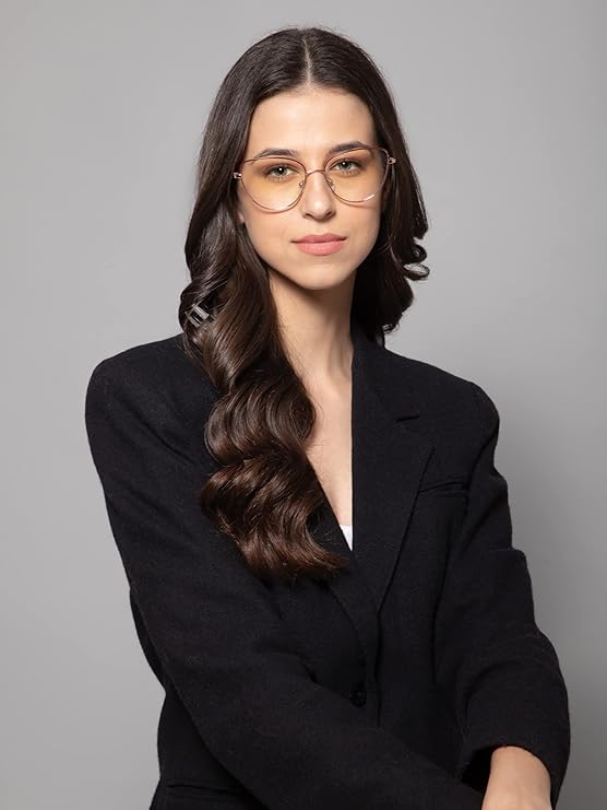 Vintage  Rose Gold Cat Eye Computer Glasses LKM0001-RED