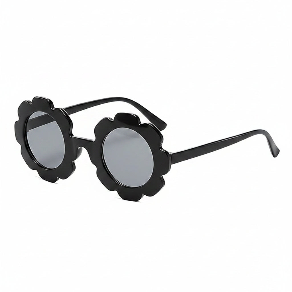Flower Black sunglasses for kids LKSK3034-BLK