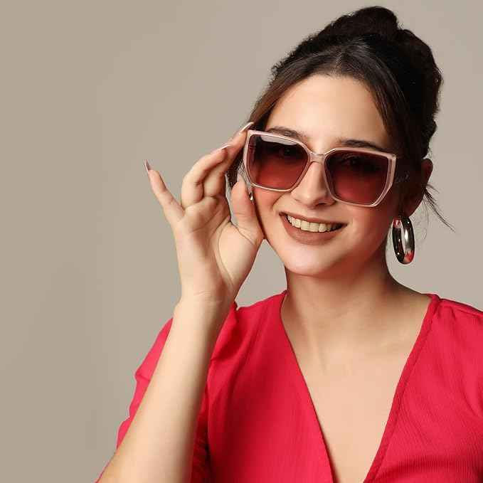 Bold Brown Designer Square Sunglasses