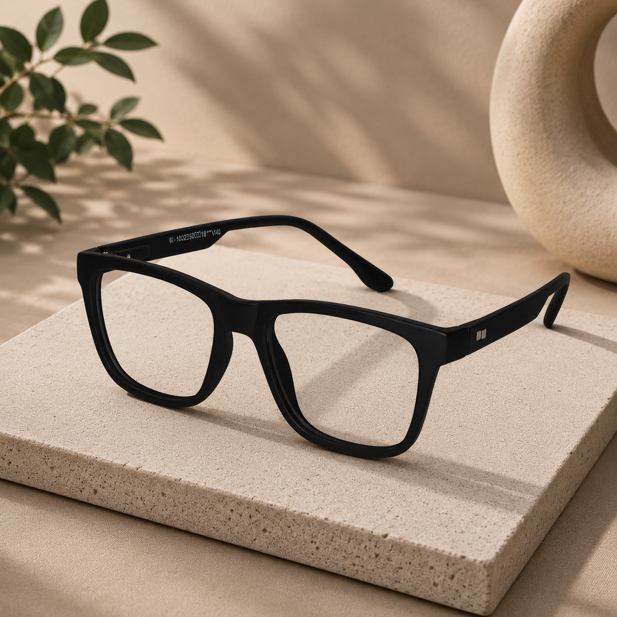 Urban Matte-Midnight Rectangular Eyeglasses & Computer Glasses For Men & Women LKEIGI001-BLK
