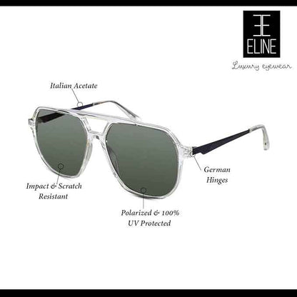Transparent Oversize Marshall  Sunglasses For Men