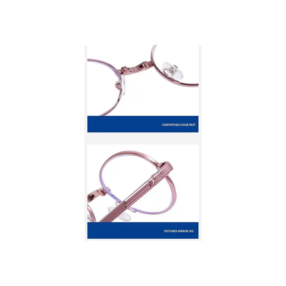 Foldable Purple Full Rim Reading Glasses For Women | SRG12