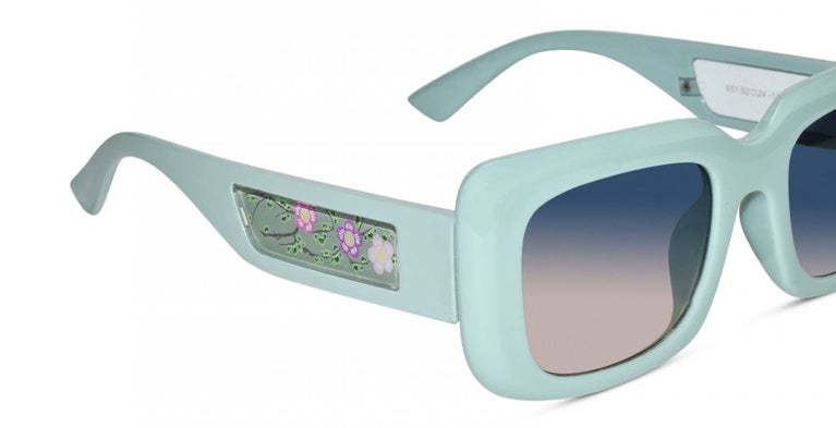 Floral Designe Rectangular Sunglasses